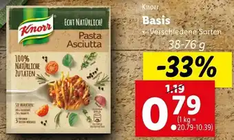 Lidl Knorr Basis 38-76 g Angebot