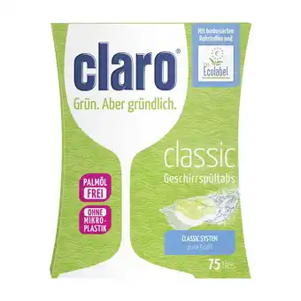 Unimarkt Claro Öko Classic Tabs oder Multi Tabs Unimarkt 1 Packung Angebot