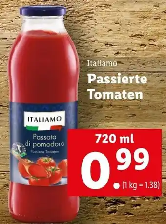Lidl Italiamo Passierte Tomaten 720 ml Angebot