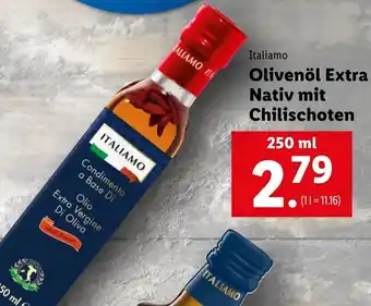 Lidl Italiamo Olivenöl Extra Nativ Mit Chilischoten 250 ml Angebot