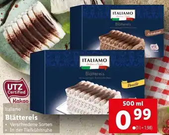 Lidl Italiamo Blättereis 500 ml Angebot