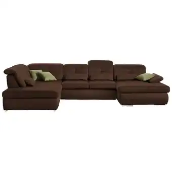 XXXLutz Wohnlandschaft in Mikrofaser Braun Angebot