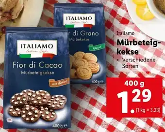 Lidl Italiamo Mürbeteig Kekse 400 g Angebot