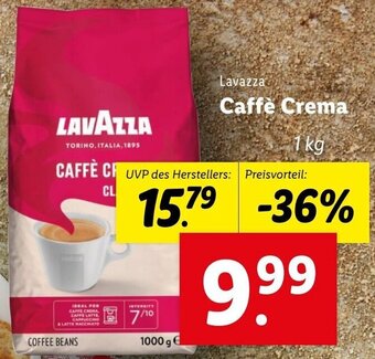 Lidl Lavazza Caffè Crema 1Kg Angebot