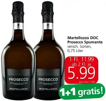 Spar Martellozzo DOC Prosecco Spumante, 0,75 Liter Angebot