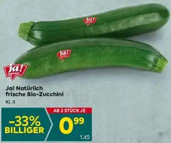 Billa Ja! Natürlich frische Bio-Zucchini Angebot