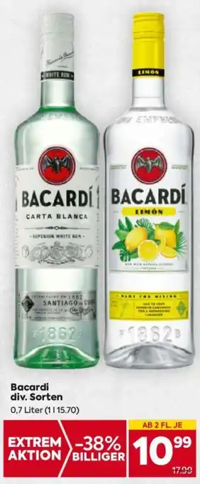 Billa Bacardi 0.7Liter Angebot
