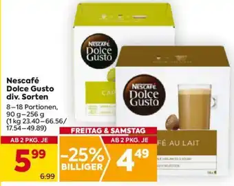 Billa NESCAFE Dolce Gusto 90g-256g Angebot