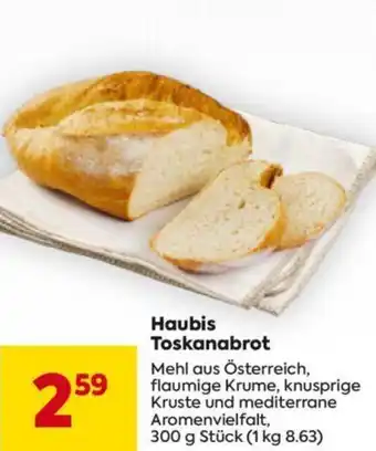 Billa Haubis Toskanabrot 300g Angebot