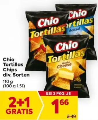 Billa Chio Tortillas Chips 110g Angebot