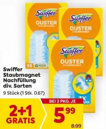 Billa Swiffer Staubmagnet Nachfüllung Angebot