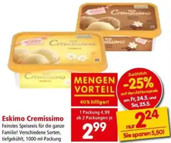 Interspar Eskimo Cremissimo , 1000-ml-Packung Angebot