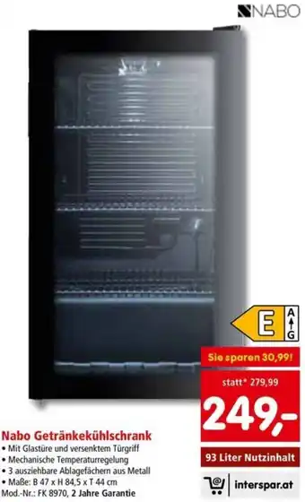 Interspar Nabo Getränkekühlschrank Angebot