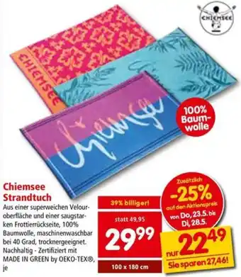Interspar Chiemsee Strandtuch Angebot