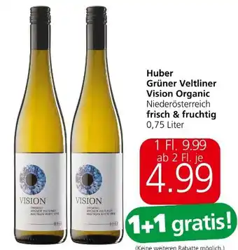 Spar Grüner Veltliner Vision Organic Angebot