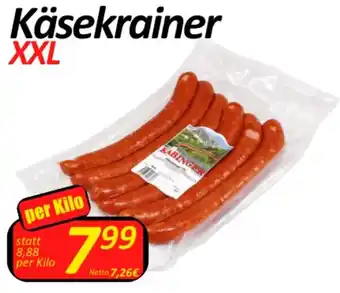 Wurstico Käsekrainer XXL per Kilo Angebot