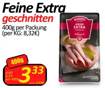 Wurstico Feine Extra geschnitten 400g Angebot