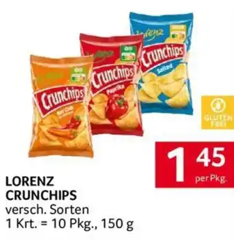 Transgourmet LORENZ CRUNCHIPS 150g Angebot