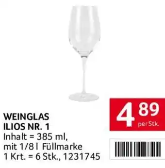 Transgourmet WEINGLAS ILIOS NR. 1 Angebot