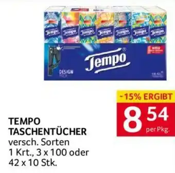 Transgourmet TEMPO TASCHENTÜCHER Angebot