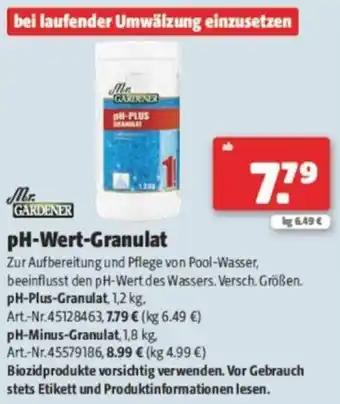 Hagebau pH-Wert-Granulat Angebot