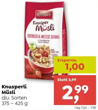 ADEG Knusperli Müsli 375-425 g Angebot