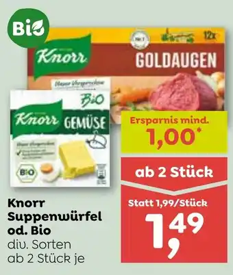 ADEG Knorr Suppenwürfel od. Bio Angebot
