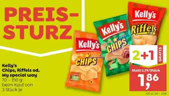ADEG Kelly's Chips, Riffels od. My special way 70-150g Angebot