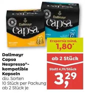 ADEG Dallmayr Capsa Nespresso- kompatible Kapseln Angebot