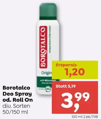 ADEG Borotalco Deo Spray od. Roll On 50/150 ml Angebot