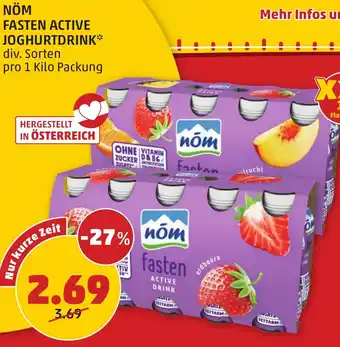 PENNY NÖM FASTEN ACTIVE JOGHURTDRINK Angebot