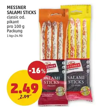 PENNY MESSNER SALAMI STICKS Angebot