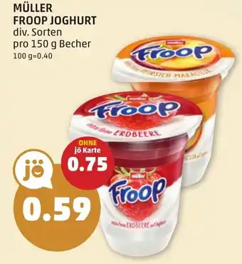 PENNY MÜLLER FROOP JOGHURT Angebot