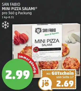 PENNY SAN FABIO MINI PIZZA SALAMI Angebot