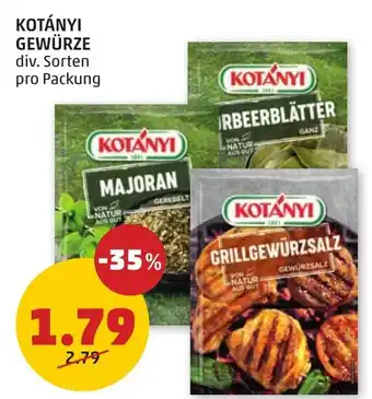 PENNY KOTÁNYI GEWÜRZE Angebot