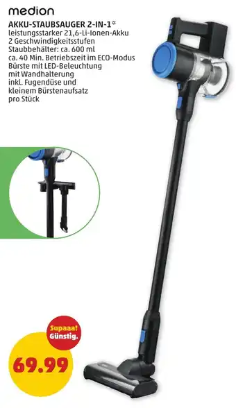 PENNY AKKU-STAUBSAUGER 2-IN-1 Angebot