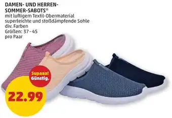 PENNY DAMEN- UND HERREN- SOMMER-SABOTS Angebot