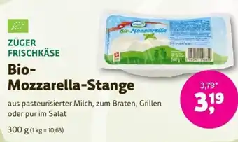 Denn's Biomarkt Bio- Mozzarella-Stange Angebot