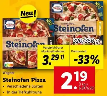 Lidl Wagner Steinofen Pizza 1Kg Angebot