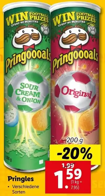 Lidl Pringles 200 g Angebot
