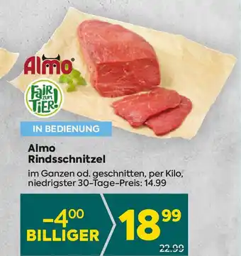 Billa Almo Rindsschnitzel Angebot