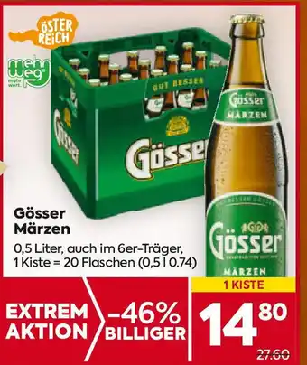 Billa Gösser Märzen 0.5L Angebot