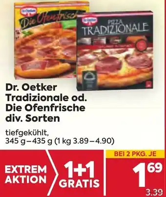Billa Dr. Oetker Tradizionale Od. Die Ofenfrische Div. Sorten Angebot