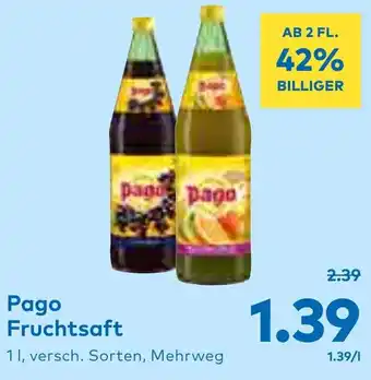 T&G Pago Fruchtsaft 1L Angebot