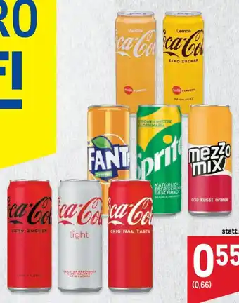 Metro Coca-Cola, Fanta, Mezzo-Mix od. Sprite 0.33L Angebot