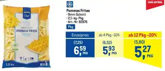 Metro Pommes Frites 2.5kg Angebot