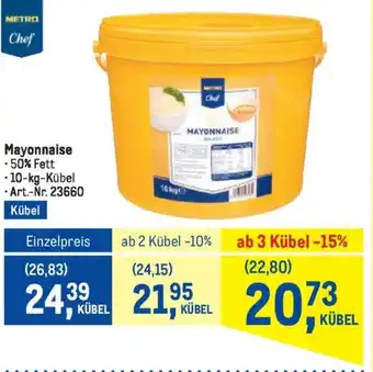 Metro Mayonnaise Angebot
