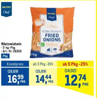 Metro Röstzwiebeln 2kg Angebot