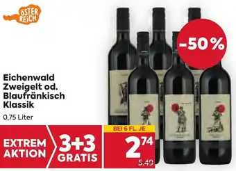 Billa Eichenwald Zweigelt Od. Blaufränkisch Klassik Angebot