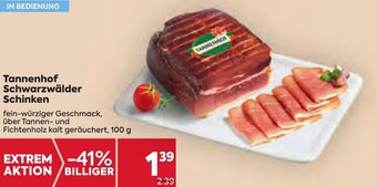 Billa Tannenhof Schwarzwälder Schinken 100 g Angebot
